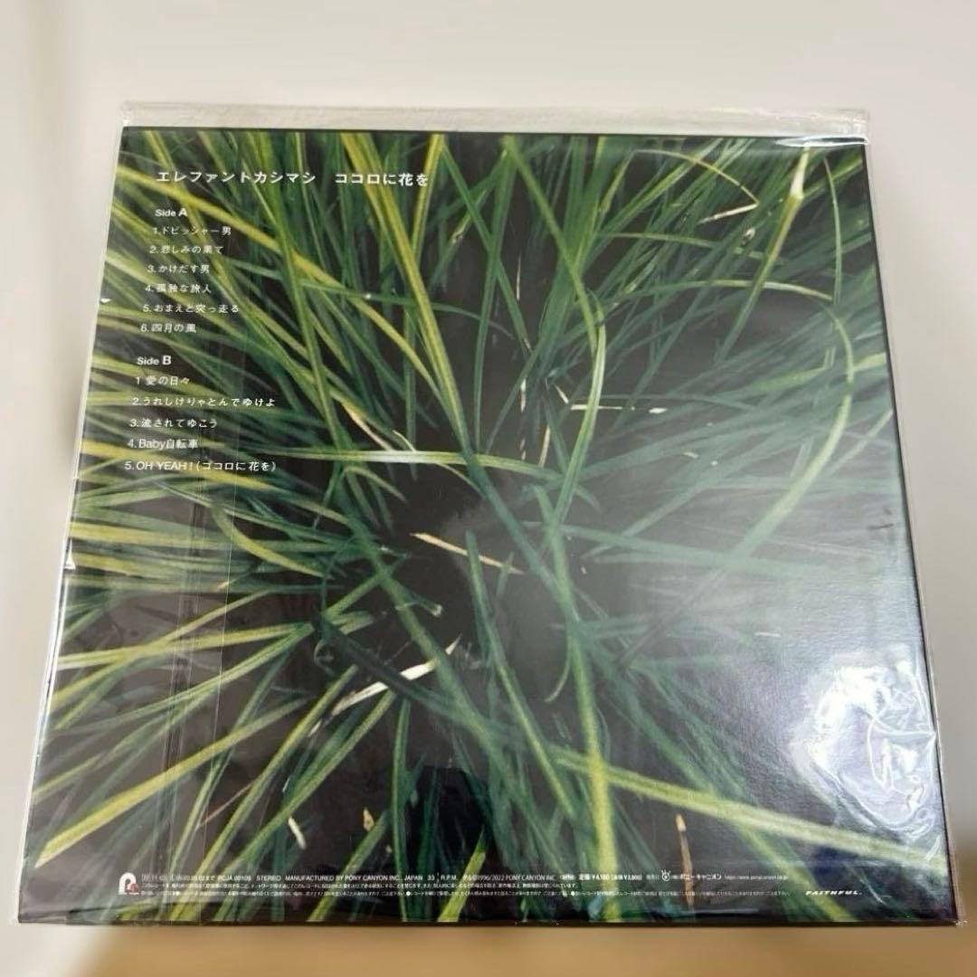 エレファントカシマシ ココロに花を アナログレコード