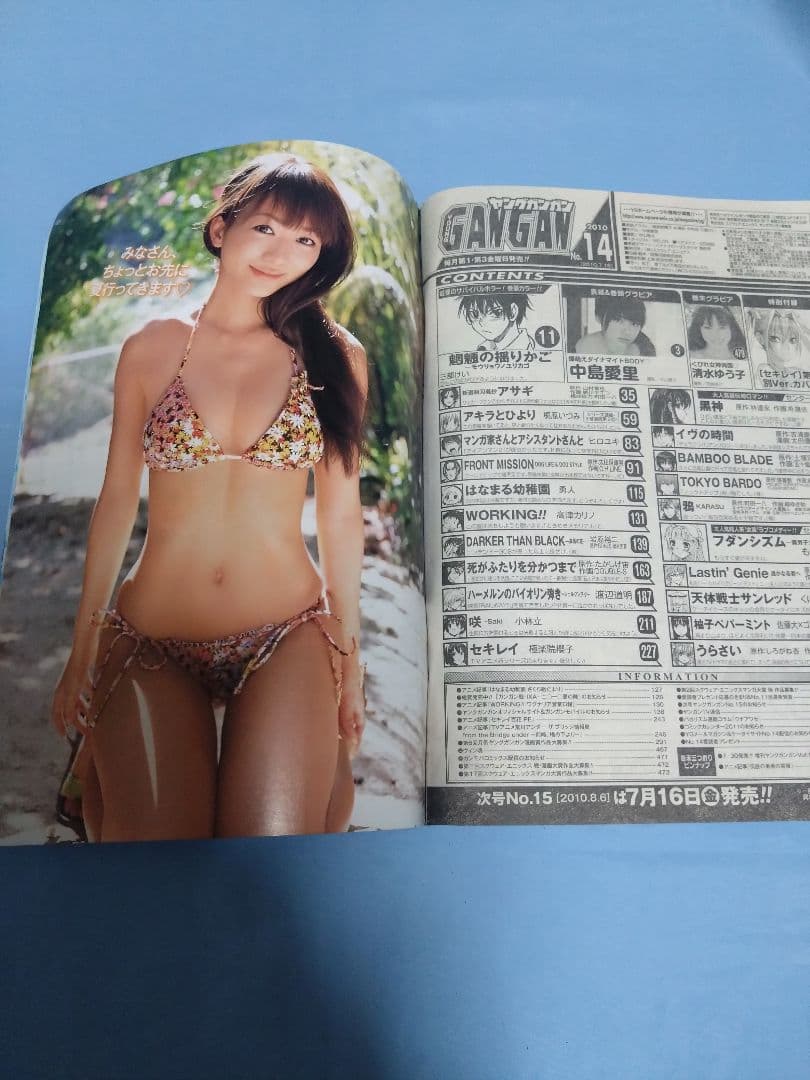 ヤングガンガン 2010年 中島愛里 清水ゆう子