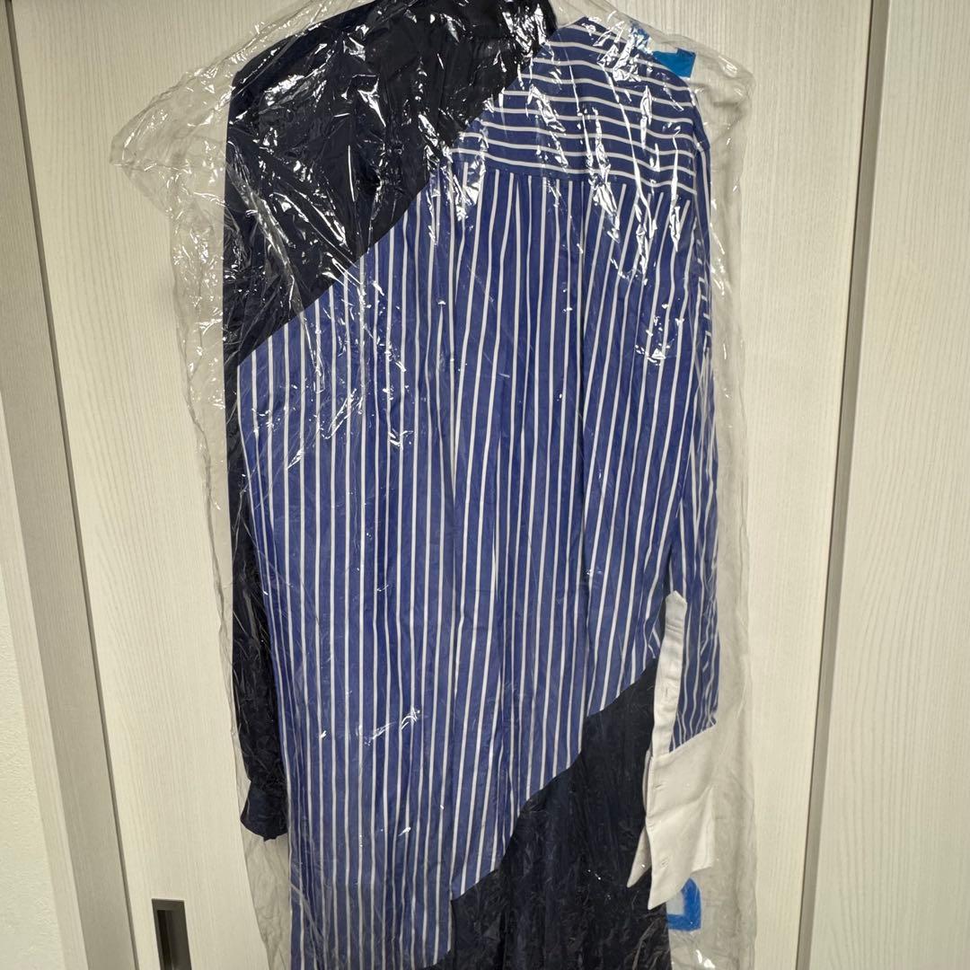 sacai ストライプシャツワンピース size3