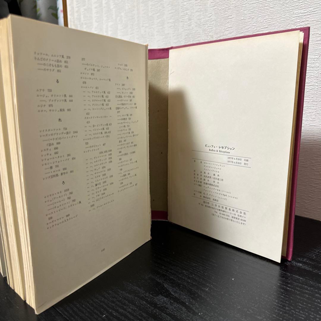 ￼ビュッフェ&レセプション　1977年4月30日発行