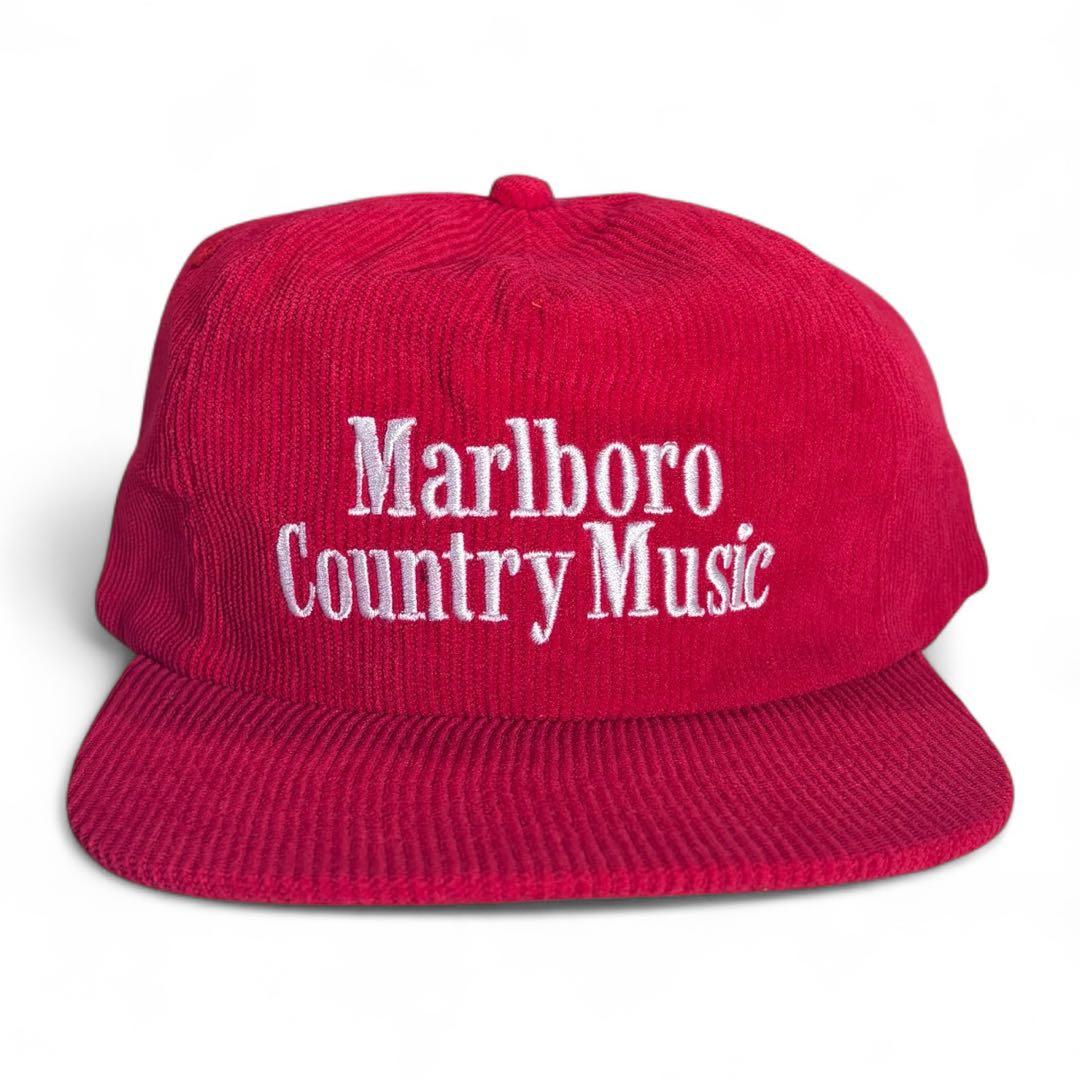 マルボロ Marlboro Country Music コーデュロイキャップ 赤