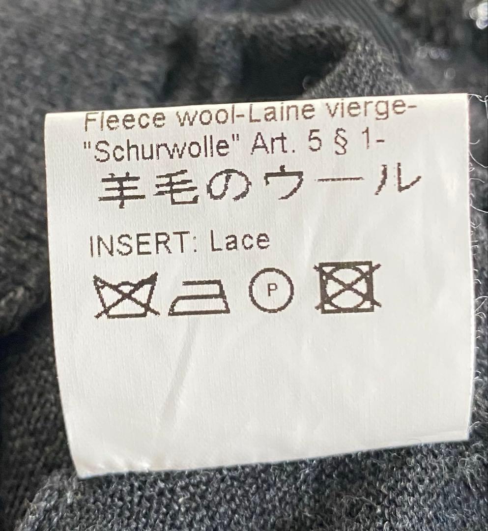 美品　Ermanno Scervino 刺繍　カーディガン　ウール　42 ラメ