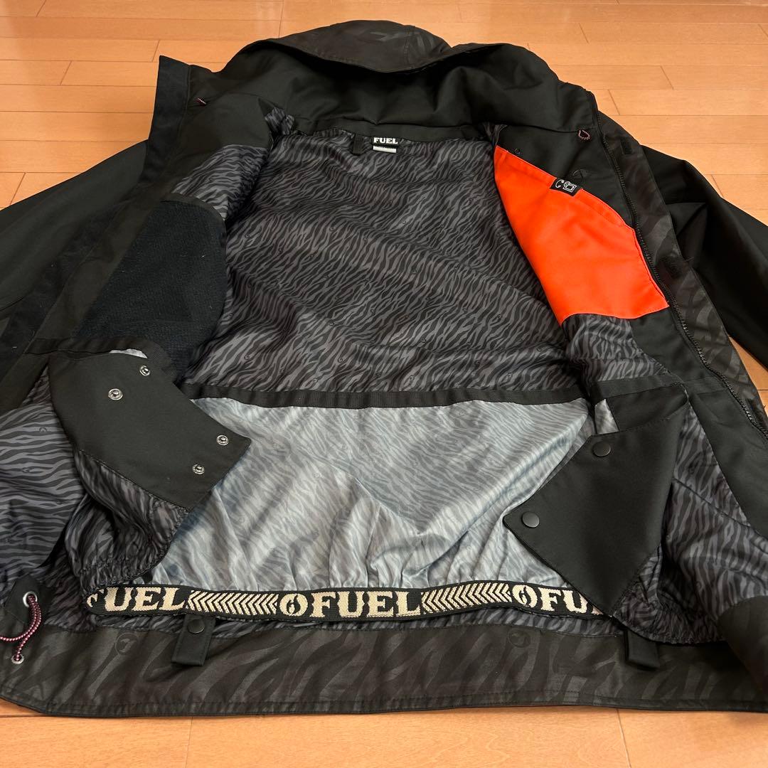 FUEL ブラック XL スノボード ジャケット