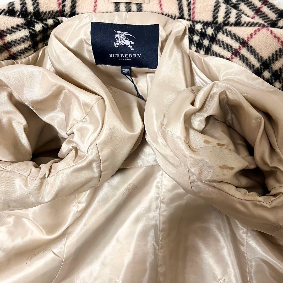 ✨希少✨BURBERRY LONDON ノバチェック　ウール　ロングコート
