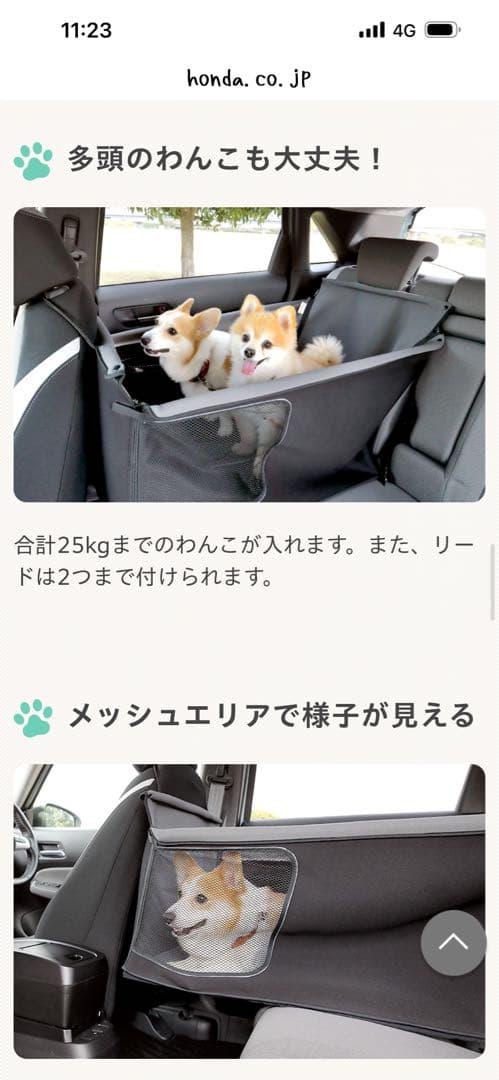 新品　HONDA ペットシートサークル＆ドアライニングカバー＆飛び出し防止リード