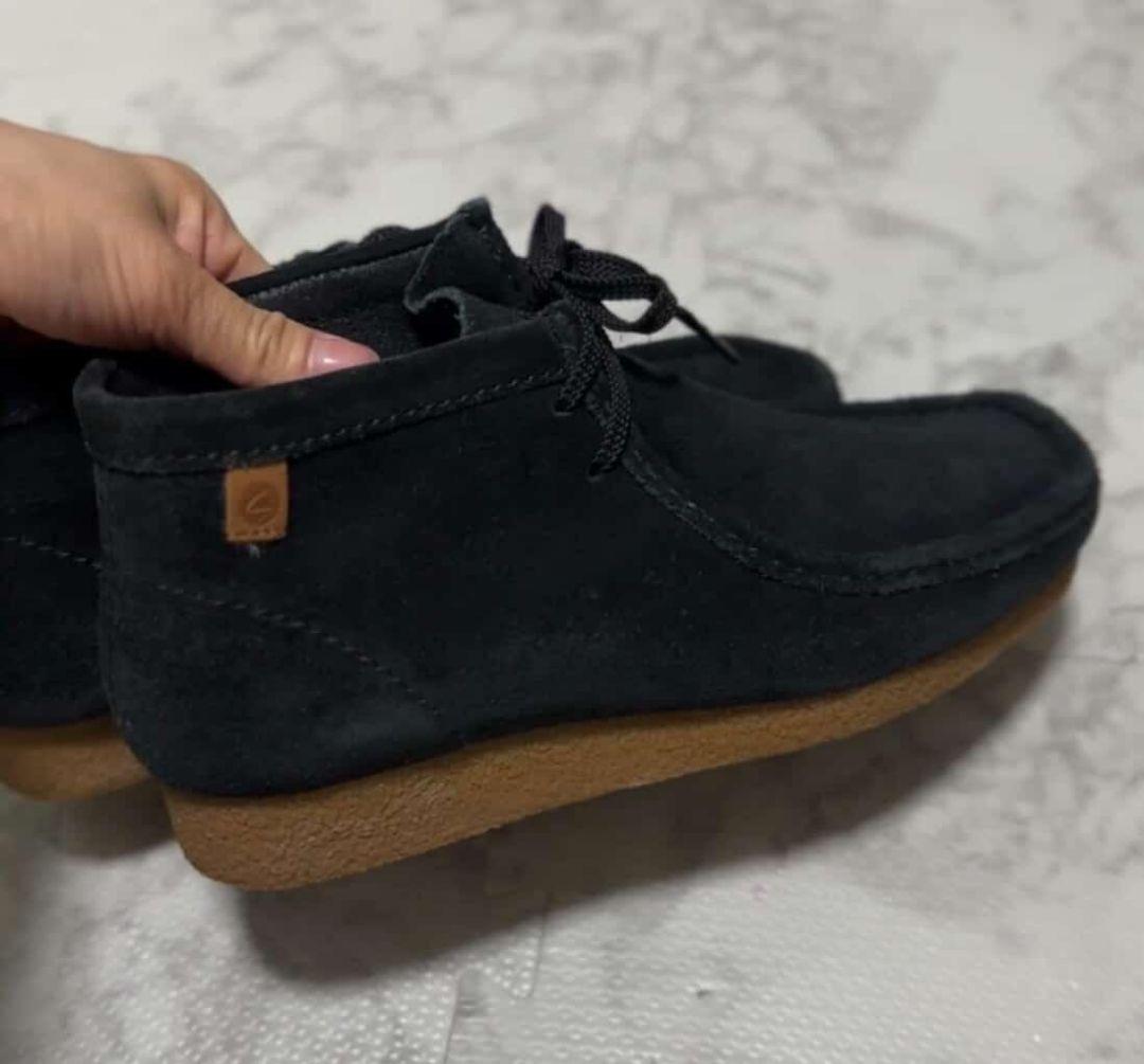 Clarks　26センチ　黒 スエード モカシンシューズ