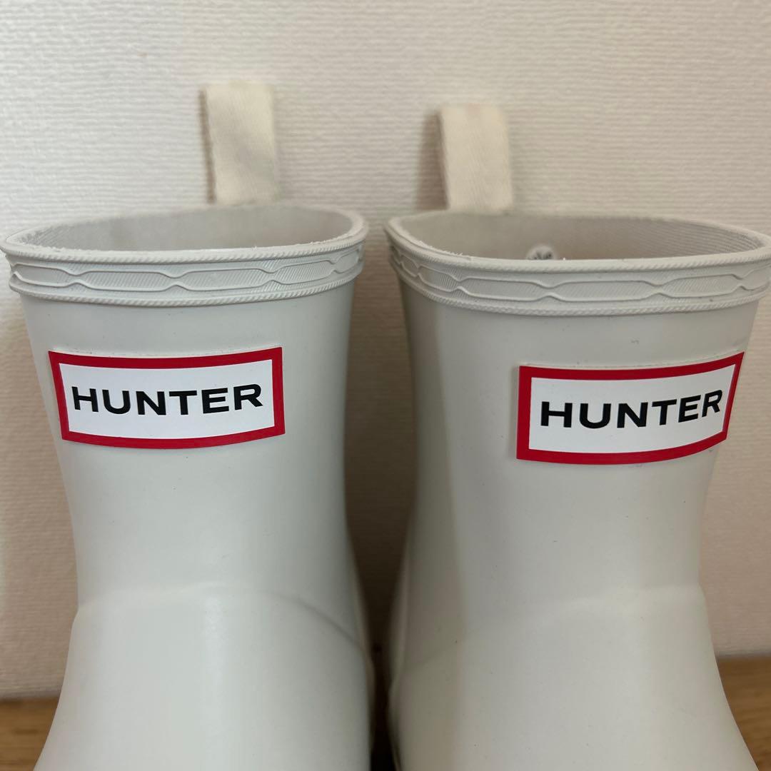 HUNTER 兼用 プレイ ショートドットプリント バックストラップ ブーツ23