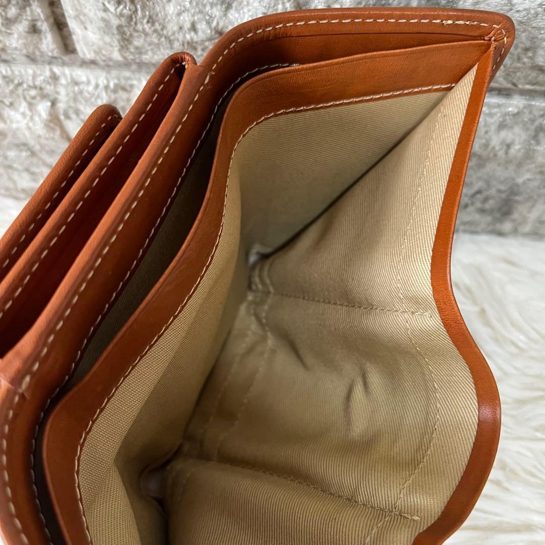 【美品】希少　ダコタ　スヌーピー　レザー　三つ折り財布