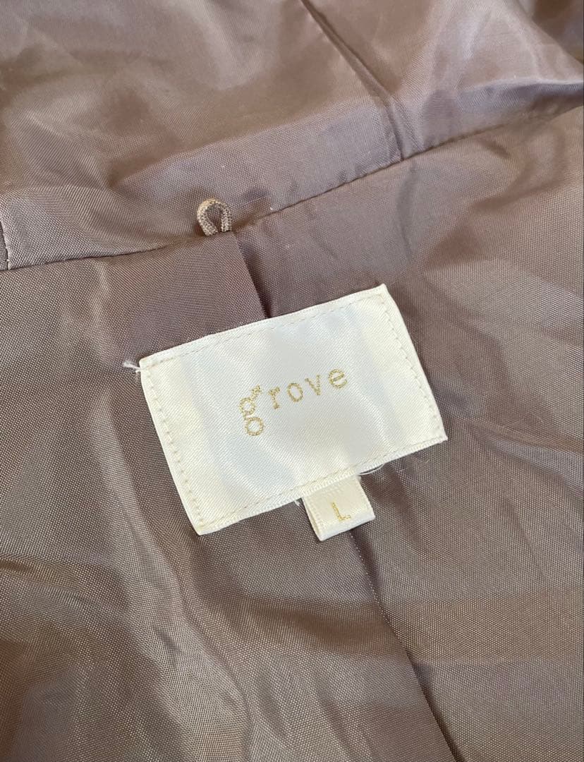 grove 3WAYフェイクファーライナーモッズコート