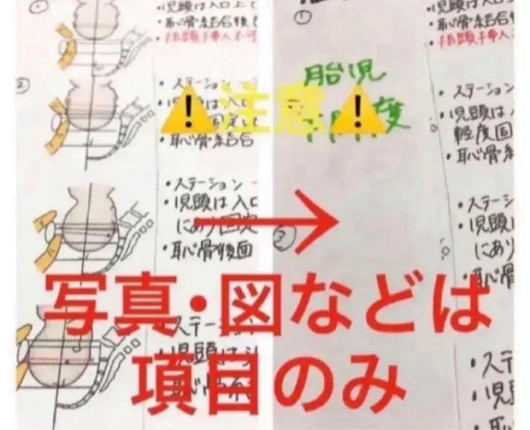 ★土日限定応援価格★助産師・助産学生実習セット実習乗り切りセットまとめノート