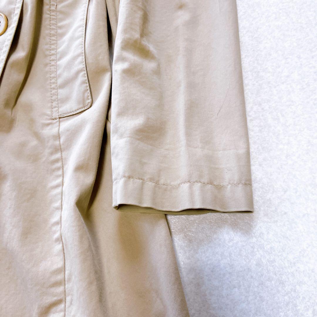 S Max Mara トレンチコート　ベルト付　バックプリーツ　38M相当