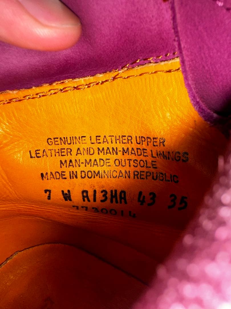 【値下げ可】Timberland 紫色 ハイカットブーツ