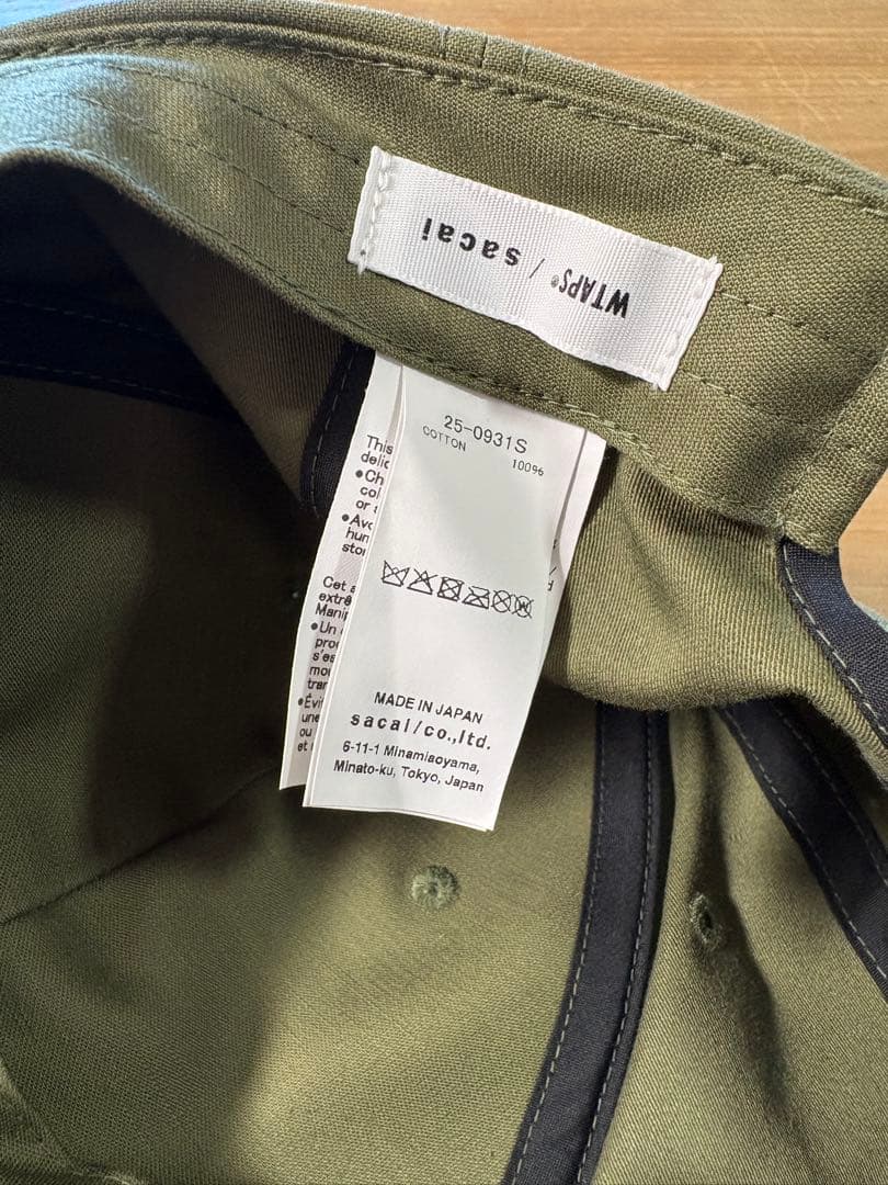 t*b様 WTAPS x sacai 25SS Cotton Back Sati