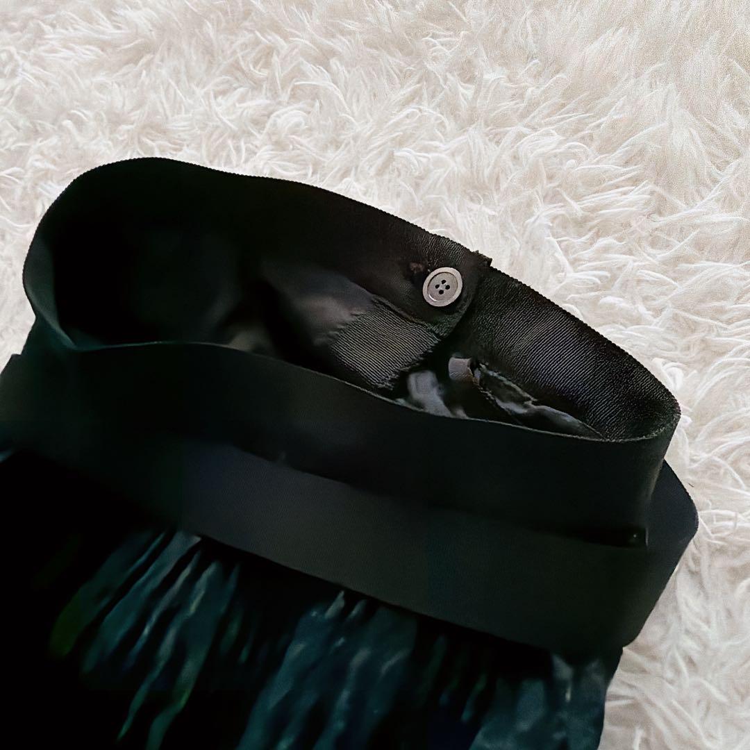 Sacai チェック柄 ラッププリーツスカート ベルト付き アシンメトリー