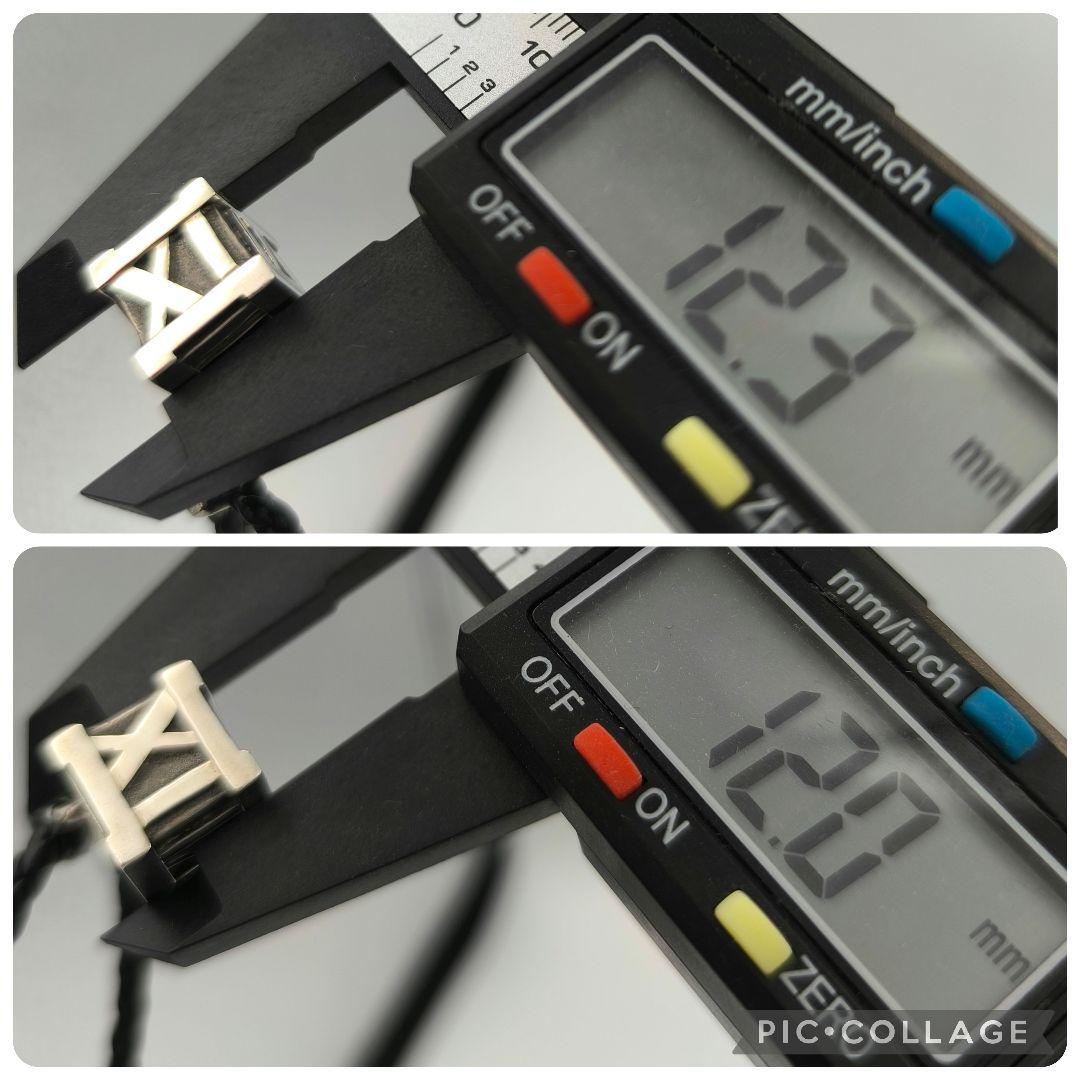 TIFFANY アトラス キューブ レザーネックレス 50cm シルバー925