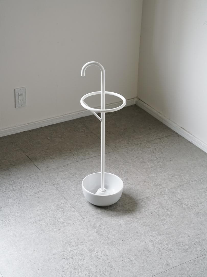 廃盤 OLD IKEA \"NARLIG\" 陶器 傘立て ポール ポストモダン 白