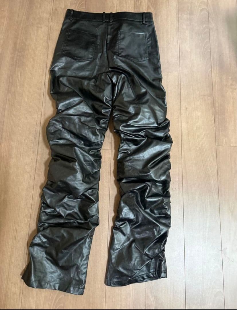 RICK OWENS風 ブラック ブーツカットパンツ
