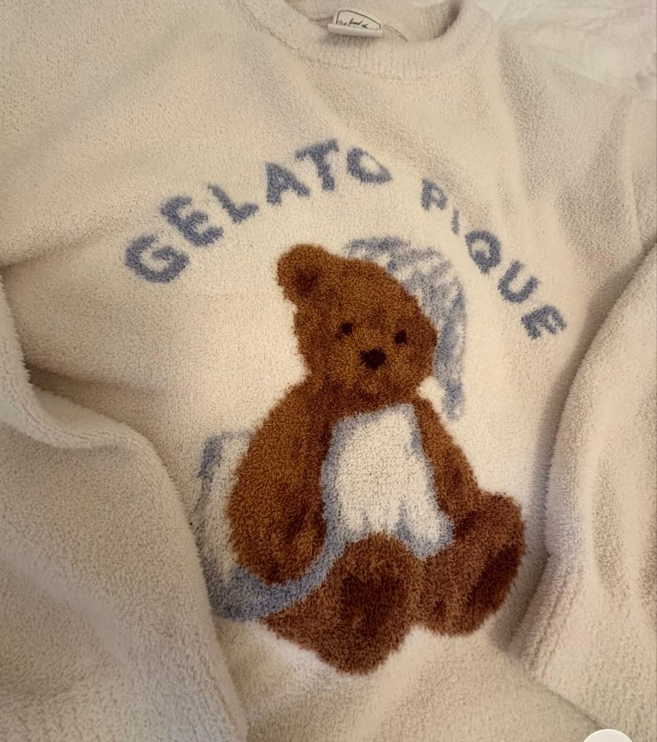 Gelato Pique GOOD NIGHT BEARジャガードワンピース
