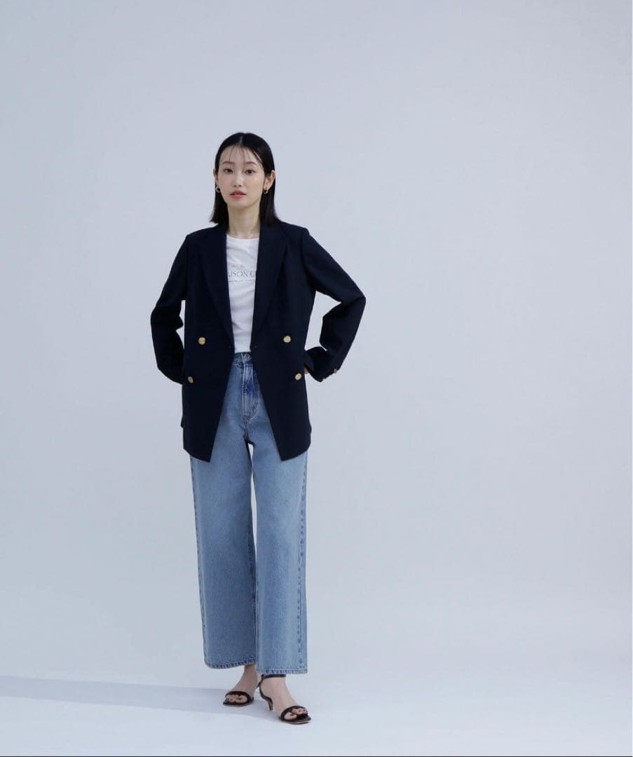 【Natural Beauty Basic】ネイビー ジャケット Sサイズ