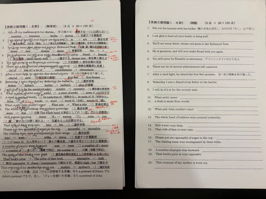 駿台 高二選抜英語+高三選抜英語+季節講習 全板書、過保護プリント付 久山道彦師