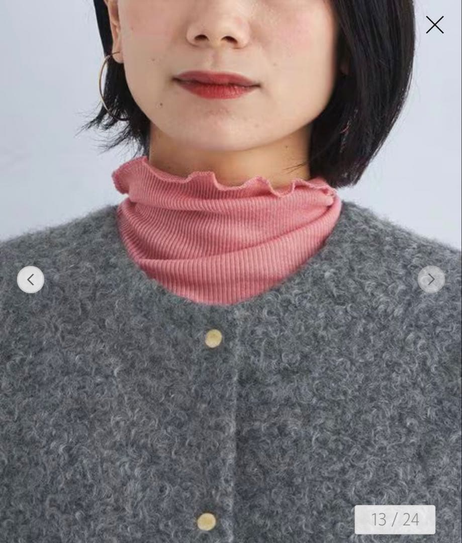 未使用品♡グリーンレーベルリラクシング　 ライトボアメタルドットカーディガン