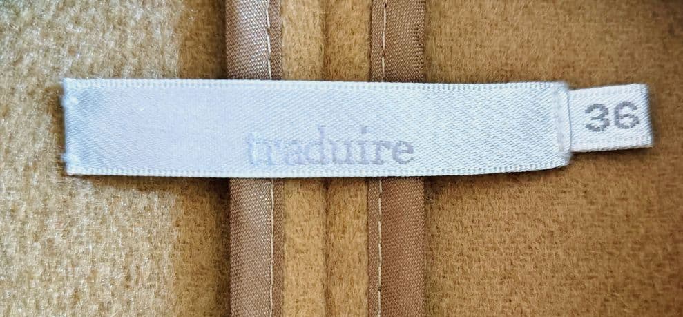 Traduire　トラデュイール　 コート　カシミヤ100%