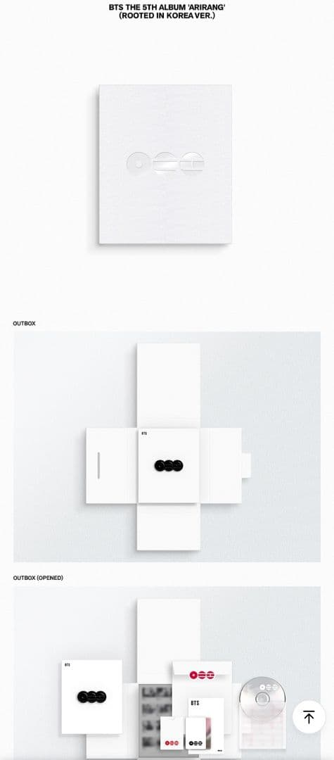BTS アルバム ARIRANG 3形態セット 新品未開封 新作