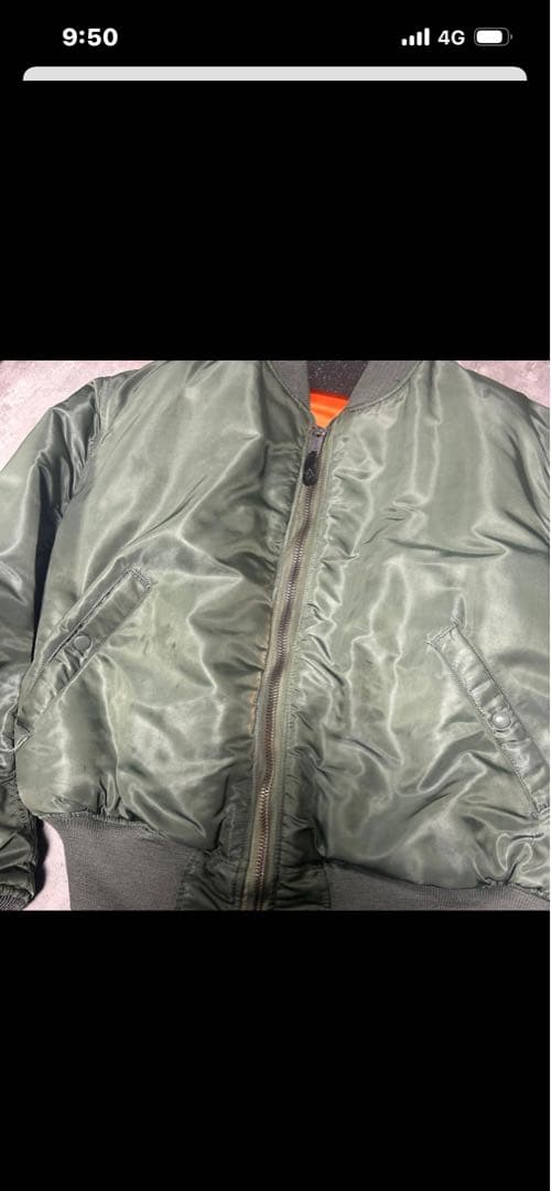 60s ビンテージ BIG size米軍実物 MA-1 フライトジャケット　XL