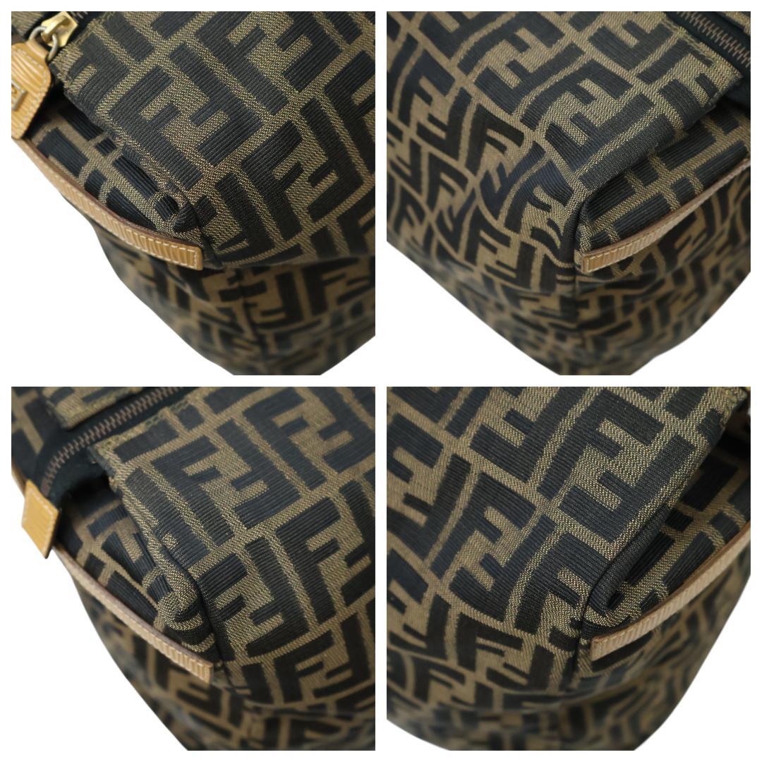 美品 FENDI フェンディ ボストンバッグ ズッカ柄 総柄 大容量 FF金具