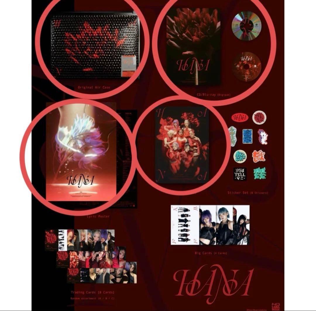 【4点】HANA 1thアルバム フォトブック CD&Blurayポスターケース