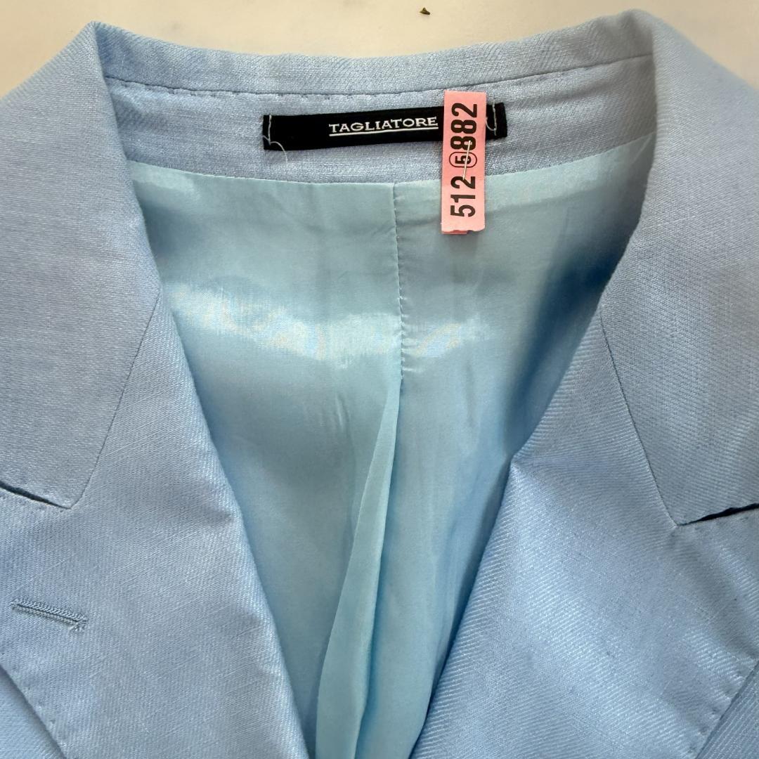 Tagliatore（タリアトーレ）水色のダブルブレストジャケット　Lサイズ