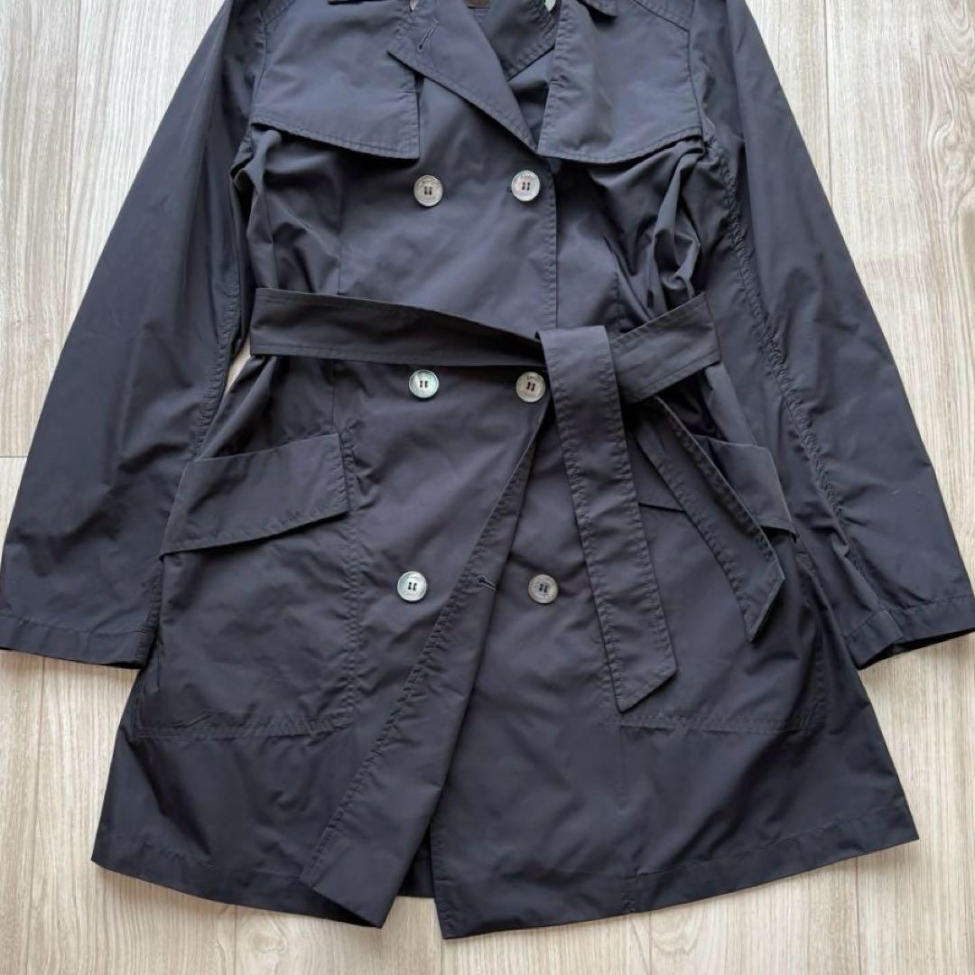 【美品】MooRER ムーレー トレンチコート ブラック 42 L 国内正規品