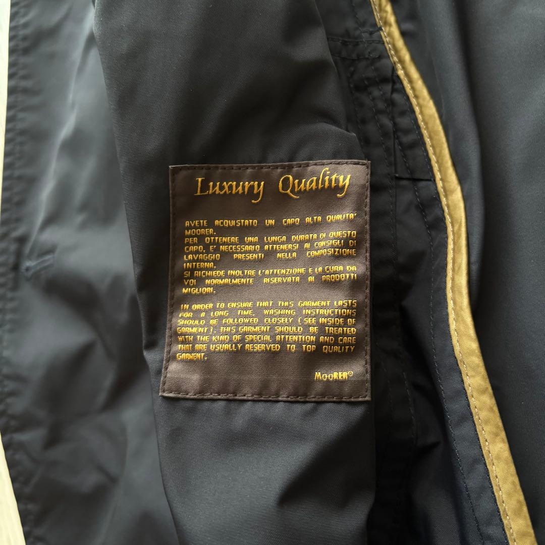【美品】MooRER ムーレー トレンチコート ブラック 42 L 国内正規品