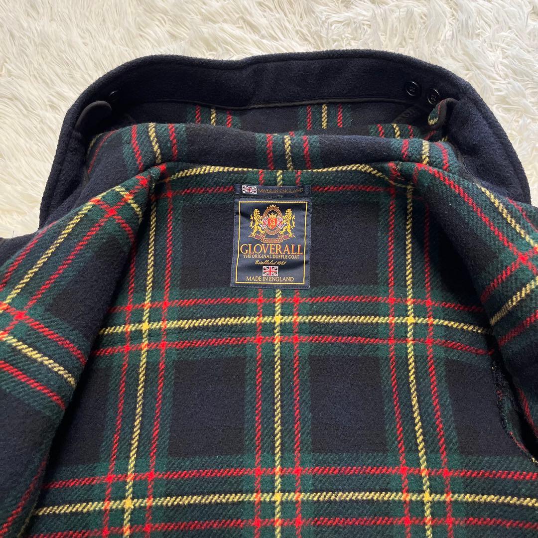 英国製✨グローバーオール　クラシック ダッフルコート 裏地チェック　L〜XL