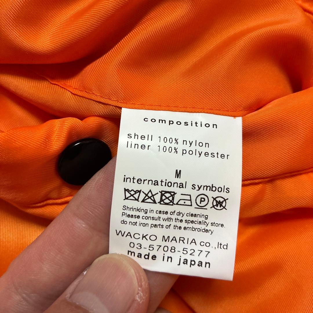 【美品】WACKOMARIAワコマリア MA-1 2022AW ブラック M