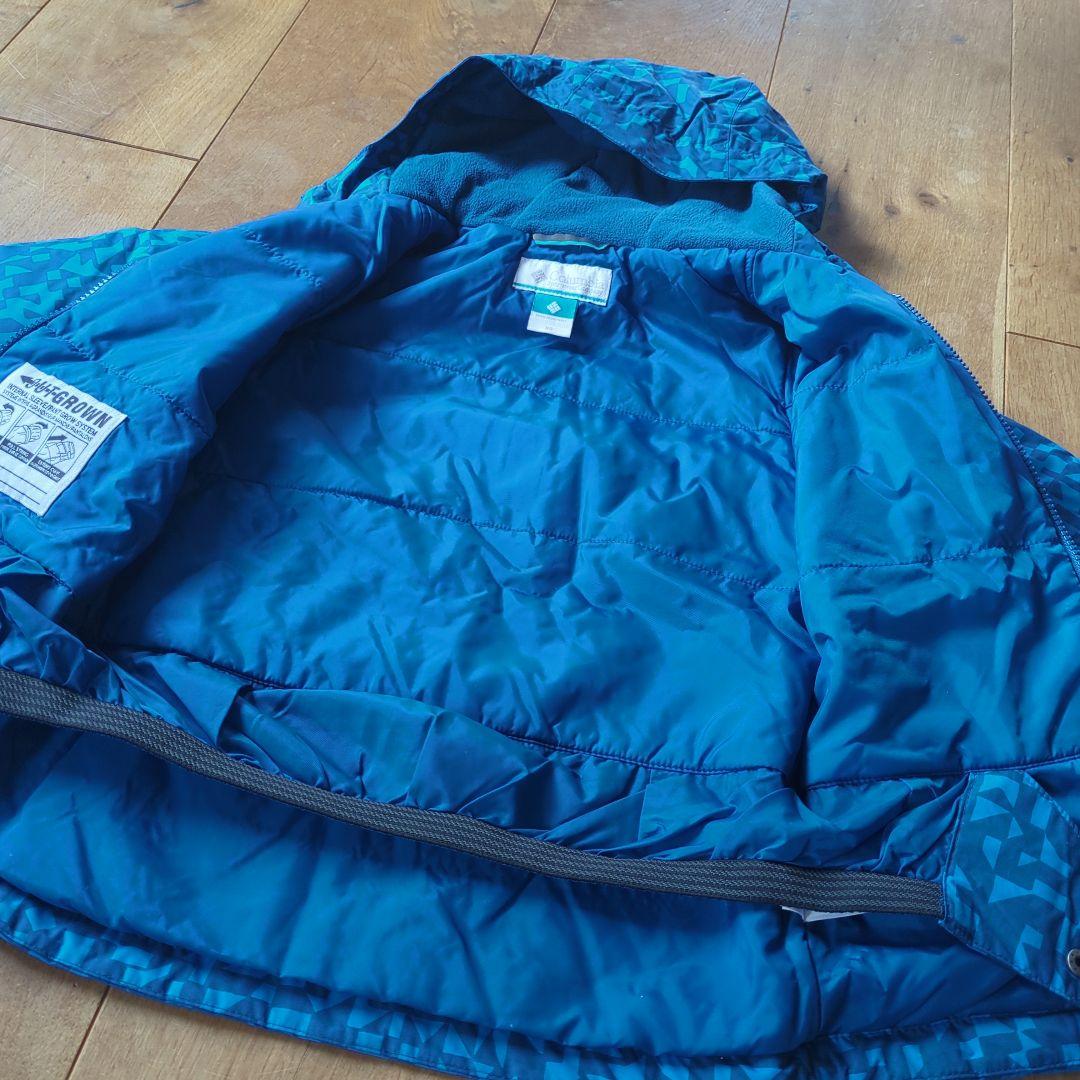 Columbia スキーウェア キッズ 青色 幾何学模様 120(XS)