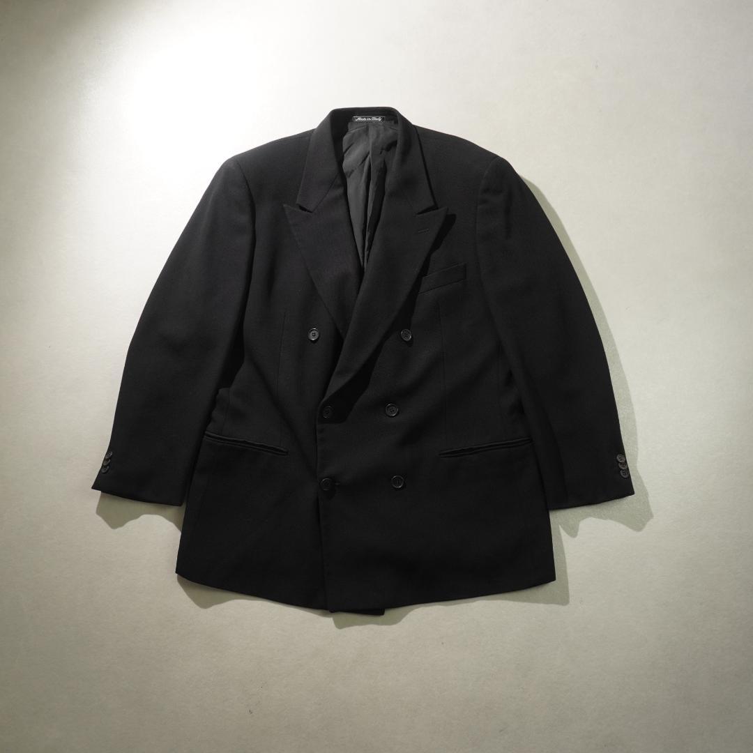 GIORGIO ARMANI ダブルテーラードジャケット ブラック/CZ65