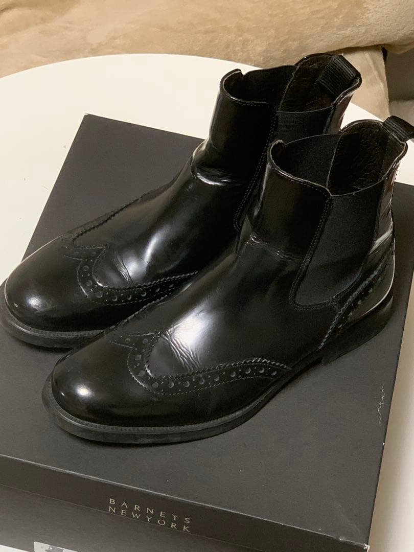 BARNEYS NEW YORK サイドゴアブーツ 37 ハーフブーツ