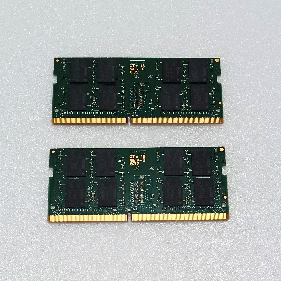 Crucial DDR4 2666 16GB ×2 計 32GB 【動作確認済】