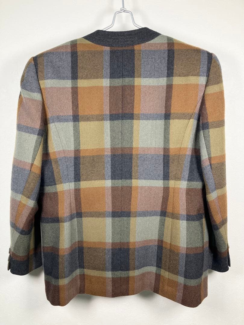 245 【美品】HARDY AMIES テーラードジャケット ウール XL
