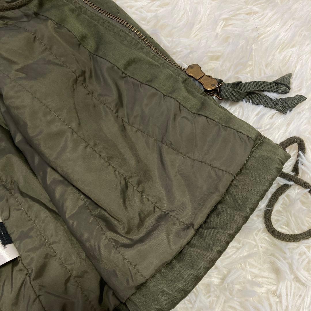 DIESEL ファー付きブルゾン カーキ F モッズ ミリタリー オシャレ