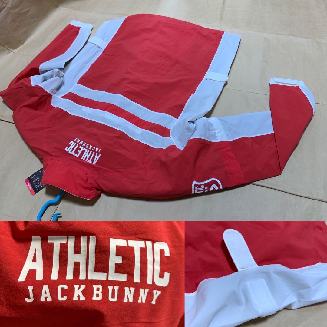 新品 Jack Bunny !! ジャケット 赤白 ゴルフウェア 半袖 長袖