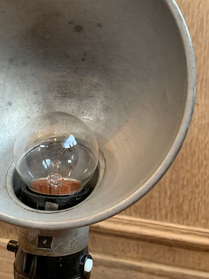 ヴィンテージ インダストリアルスタンドライト ランプ 卓上電気 当時物