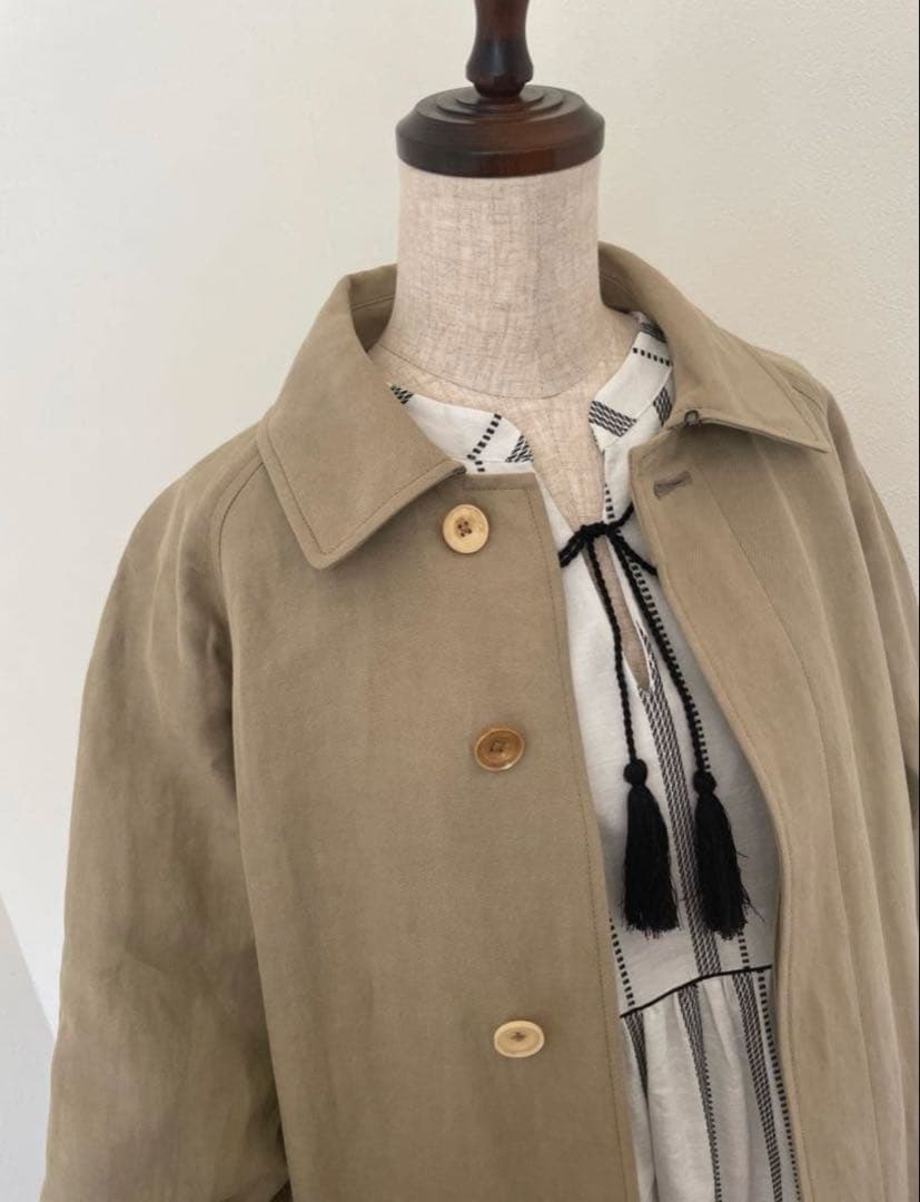 ❗️お値下げ❗️美品【ラルフローレン】リネンコットンステンカラーコート