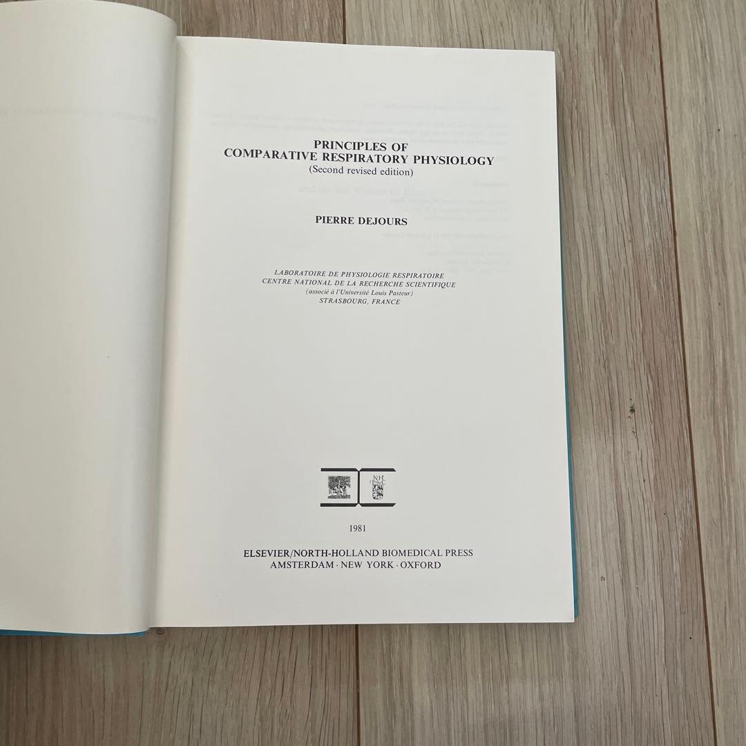 洋書 Principles of Comparative Respiratory