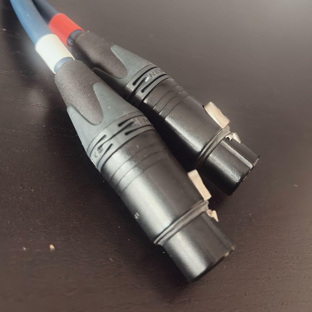 【美品】高性能XLRLINEケーブル　EVO-0706 KRN 0.6m ペア