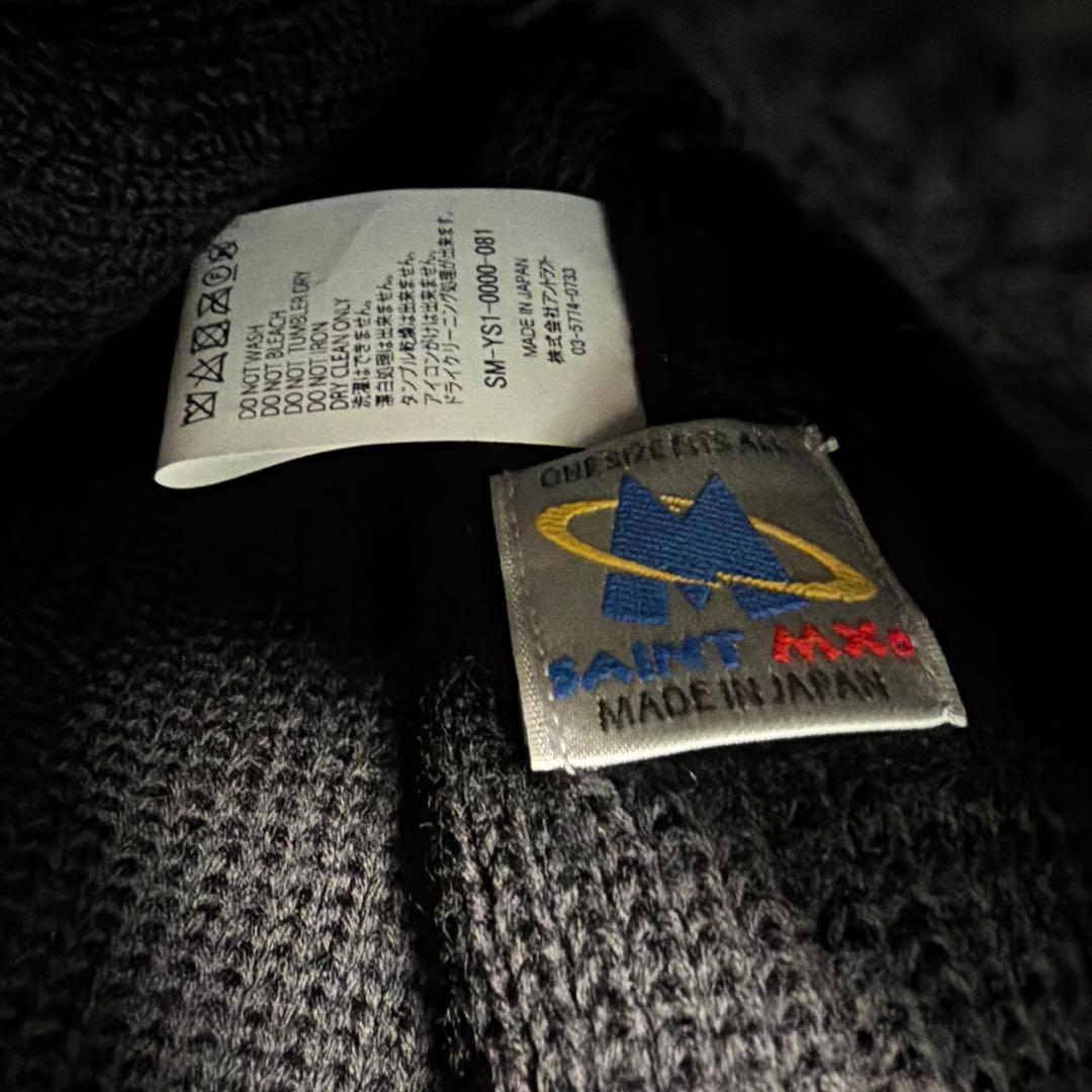 セントマイケル24AW ニットキャップ　knit cap 黒