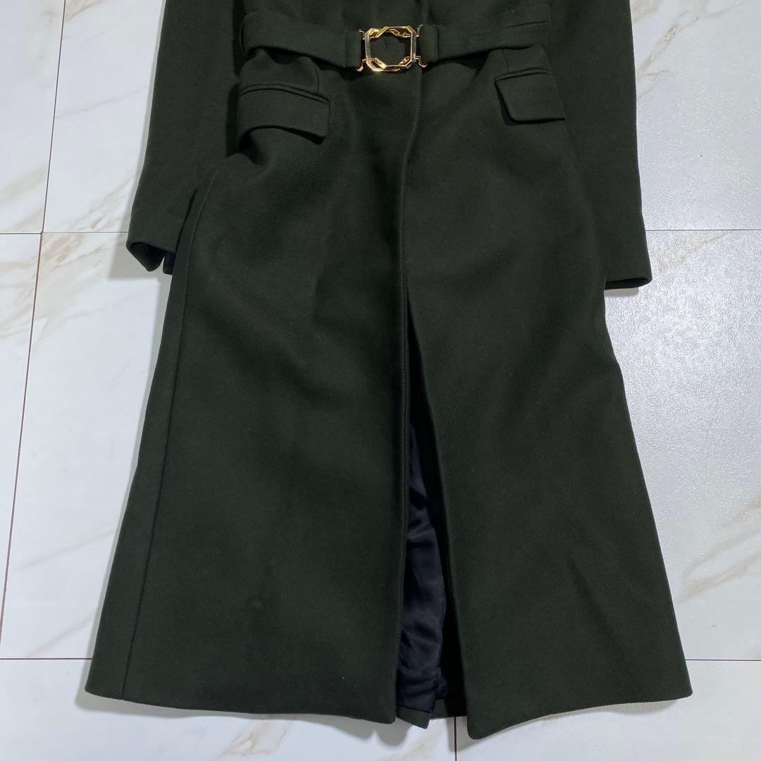 完売♡ZARA マンテコ生地 女優襟 ウールツイルベルデッドコート XL位