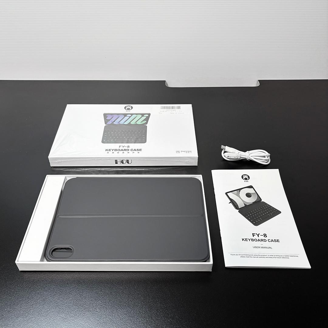 美品【薄型】USB-Cタイプ iPad mini 6/7（A17）縦横キーボード