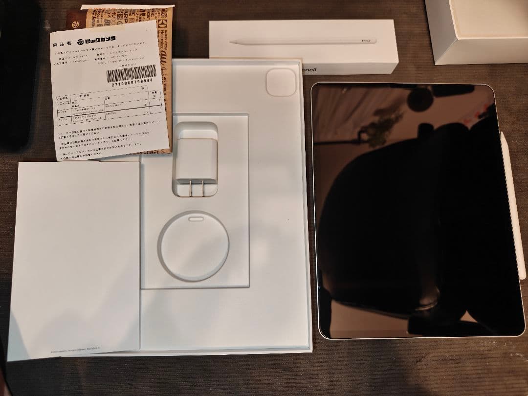 iPad pro 第5世代 12.9インチ シルバー+applePencil